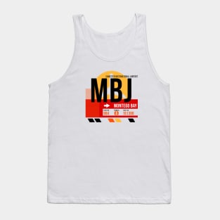 Montego Bay (MBJ) Airport // Sunset Baggage Tag Tank Top